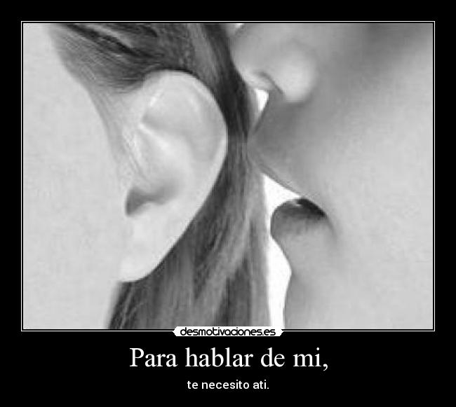Para hablar de mi, - 