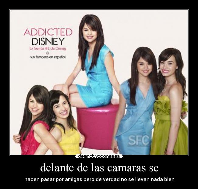 delante de las camaras se -