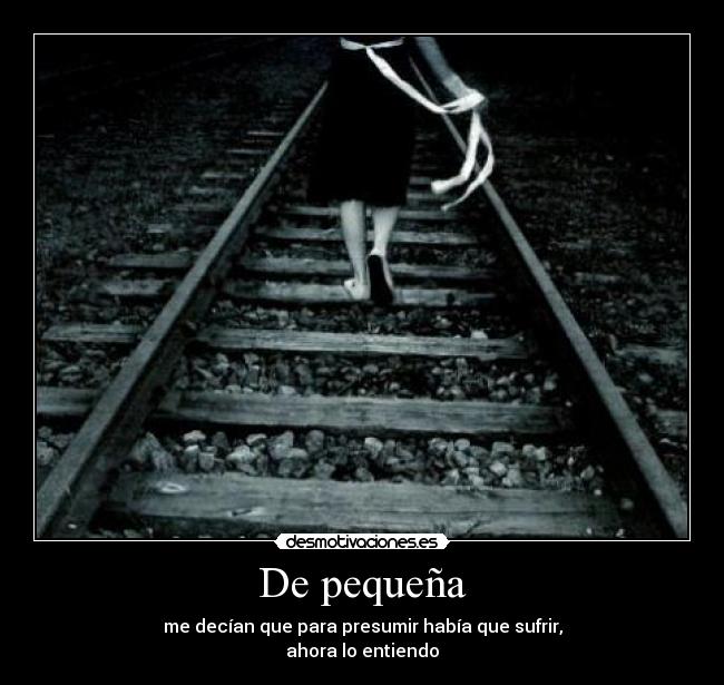 De pequeña -
