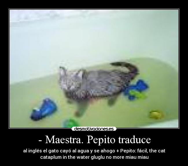 - Maestra. Pepito traduce - 