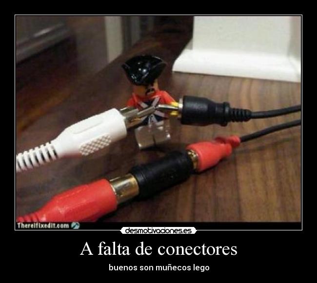A falta de conectores -