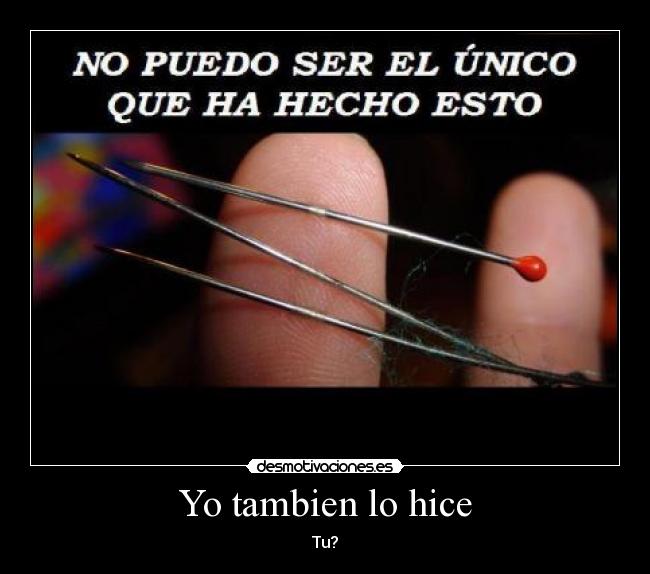 Yo tambien lo hice -