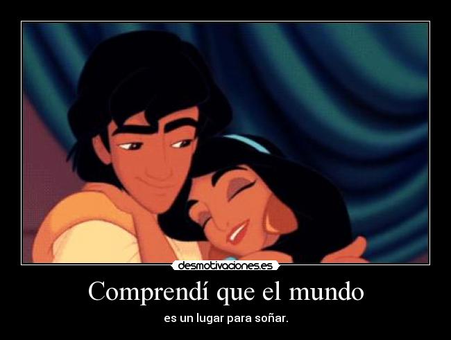 carteles mundo frases peliculas aladdin desmotivaciones