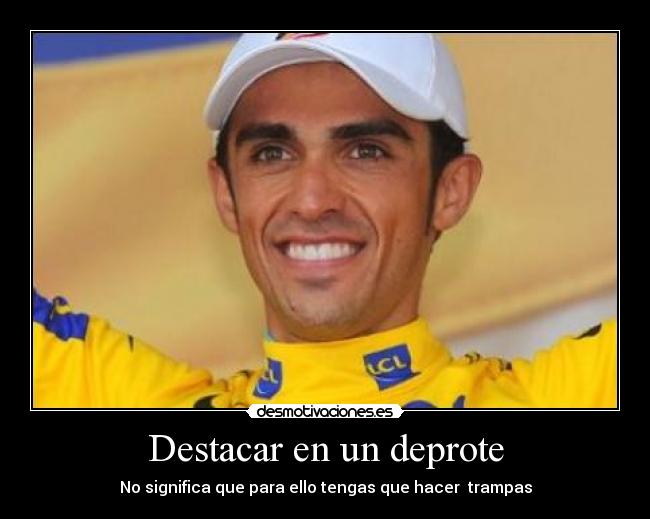 Destacar en un deprote - No significa que para ello tengas que hacer trampas