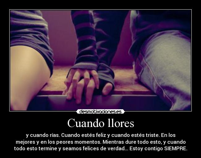 Cuando llores -