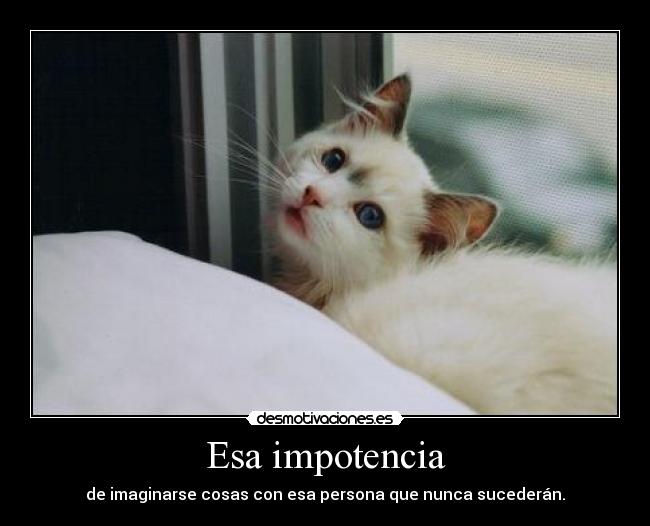 Esa impotencia -