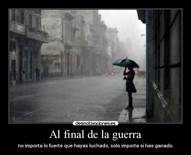 Al final de la guerra -