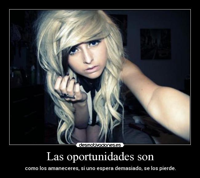 Las oportunidades son - 