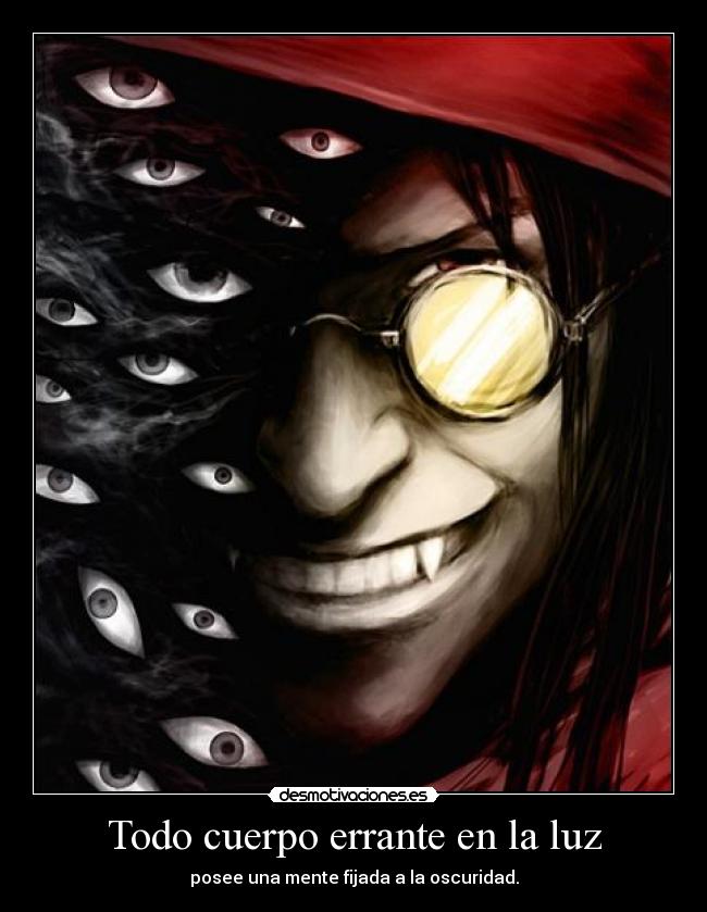 carteles hellsing alucard harukaze desmotivaciones