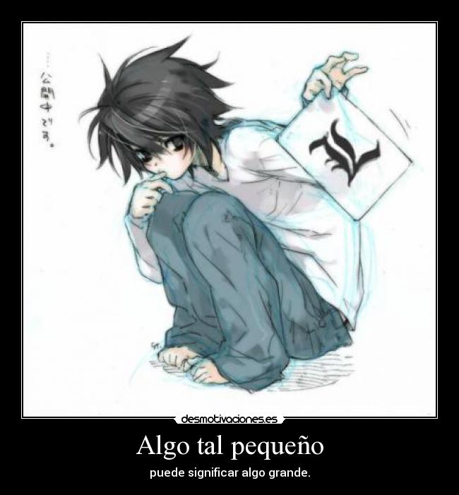 carteles anime death note elle lawliet desmotivaciones