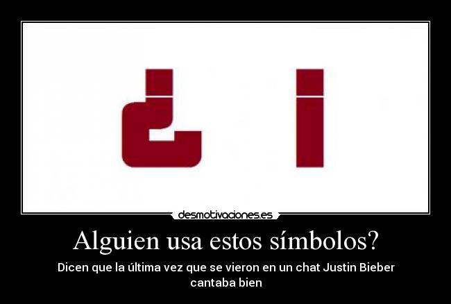 Alguien usa estos símbolos? -