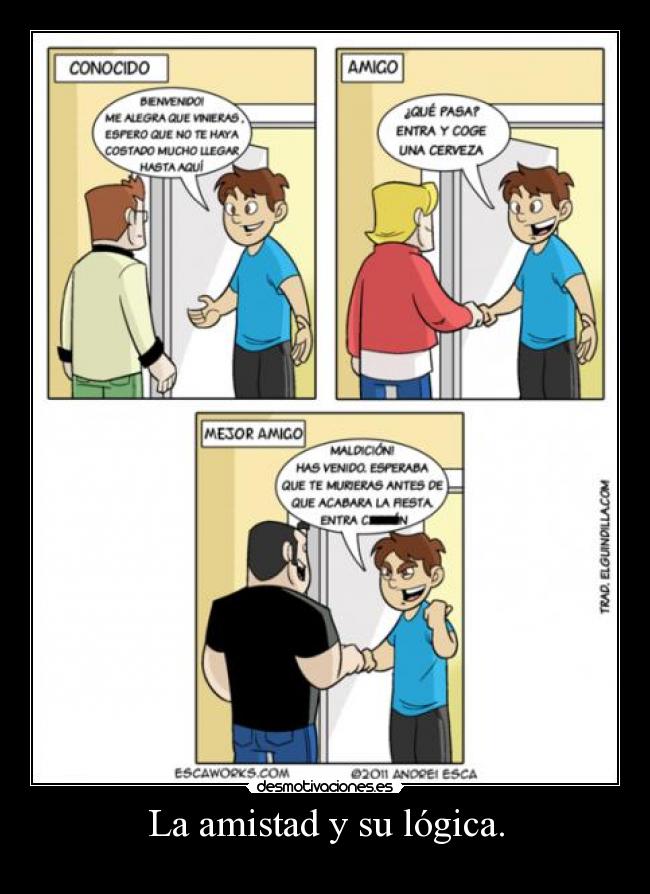 La amistad y su lógica. -