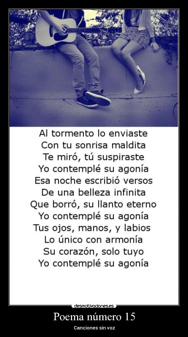 Poema número 15 - 