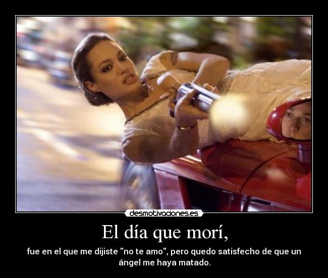 El día que morí, -