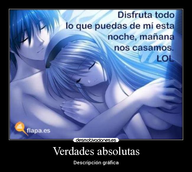 Verdades absolutas - Descripción gráfica