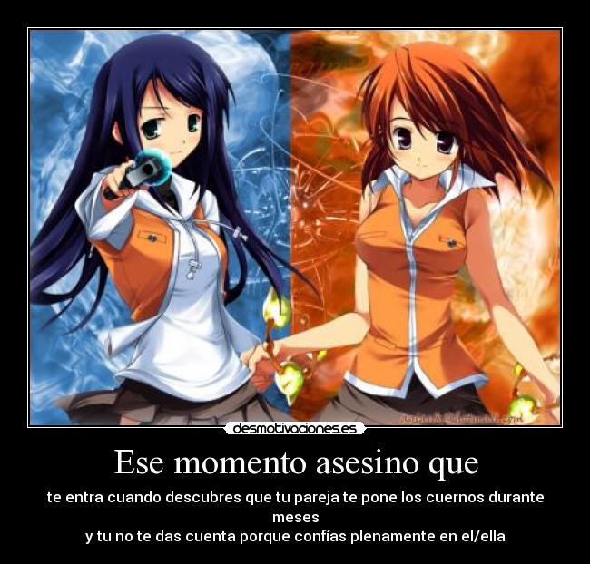 carteles otaku true story confianza pareja couple asesino amor descubres corazon roto desmotivaciones