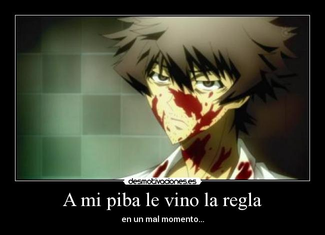 A mi piba le vino la regla - 