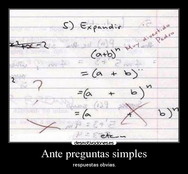 Ante preguntas simples - 