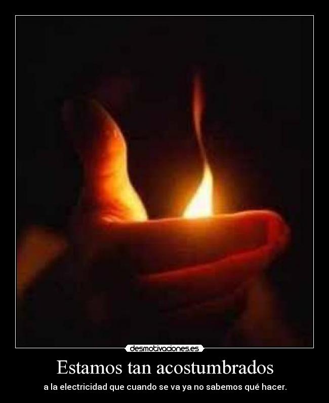 Estamos tan acostumbrados -