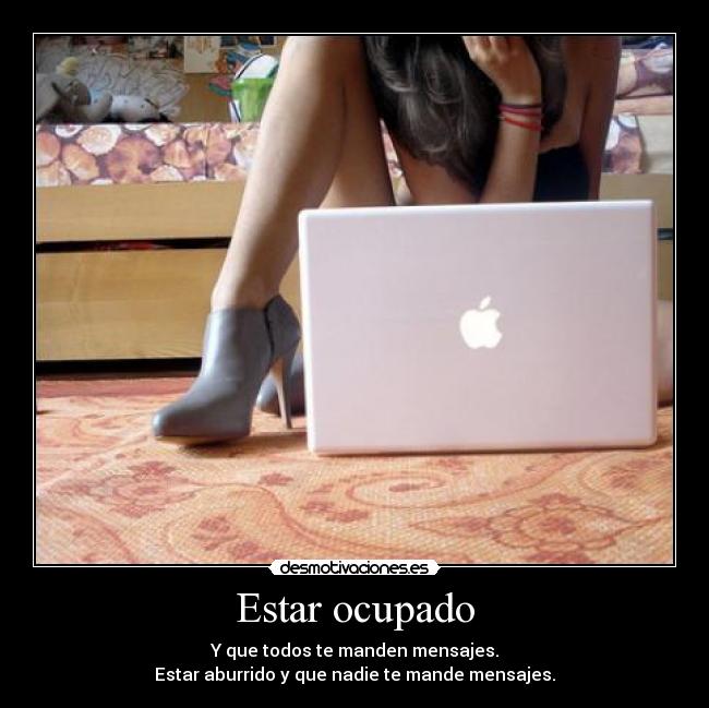 Estar ocupado -