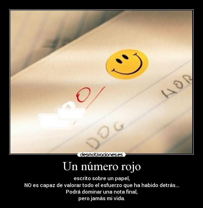 Un número rojo -