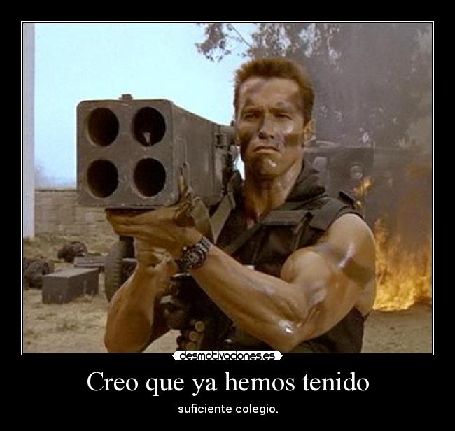 carteles creo que hemos tenido suficiente colegio cavediver desmotivaciones