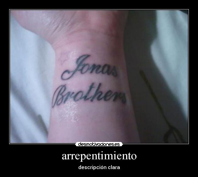 arrepentimiento - descripción clara