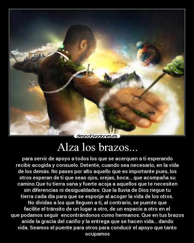 Alza los brazos... -
