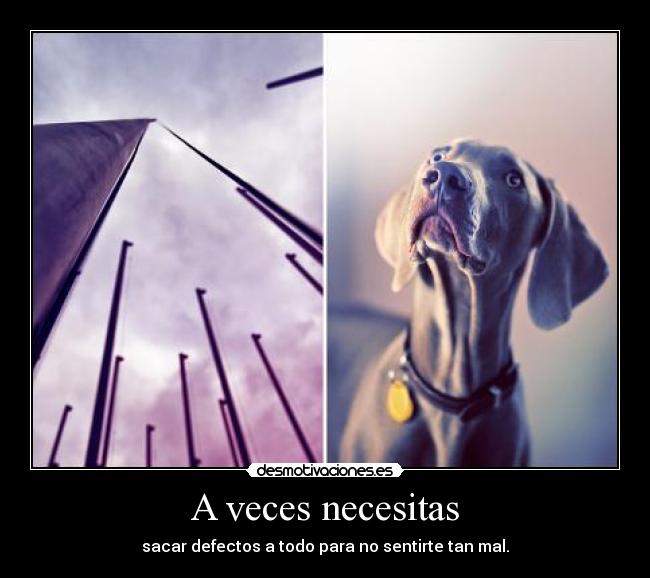 A veces necesitas - 
