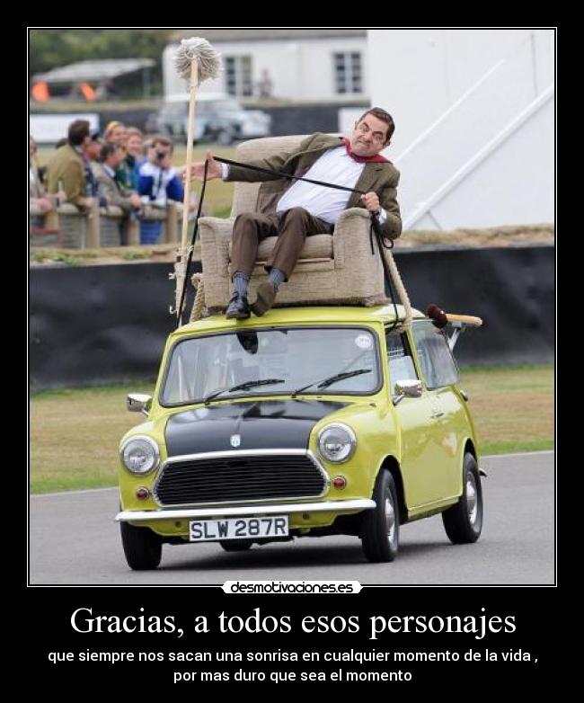 Gracias, a todos esos personajes - 