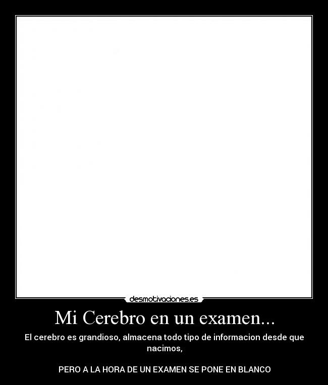 Mi Cerebro en un examen... -