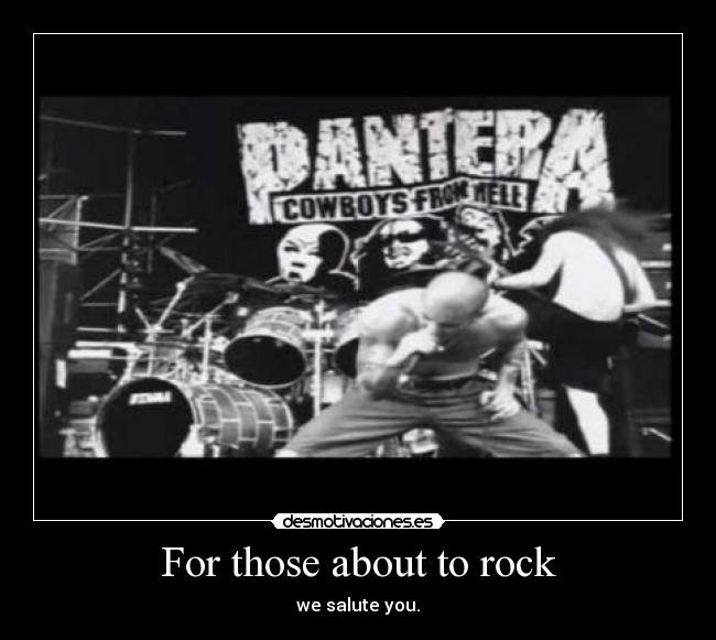 For those about to rock - we salute you.