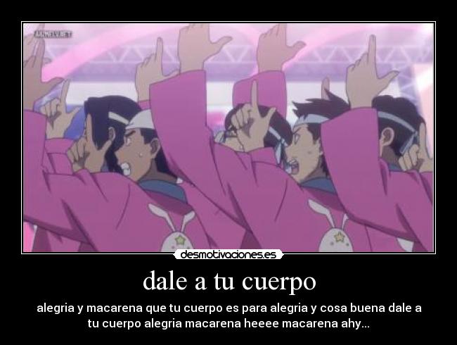 dale a tu cuerpo - 