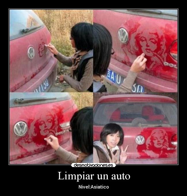 Limpiar un auto -