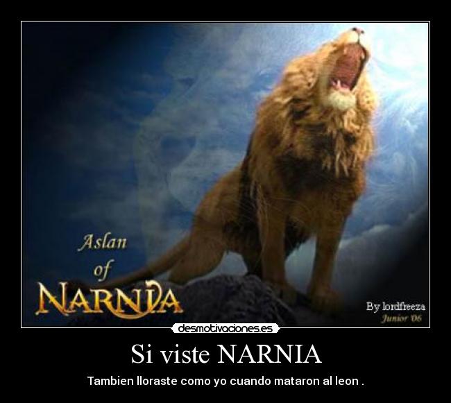 Si viste NARNIA -