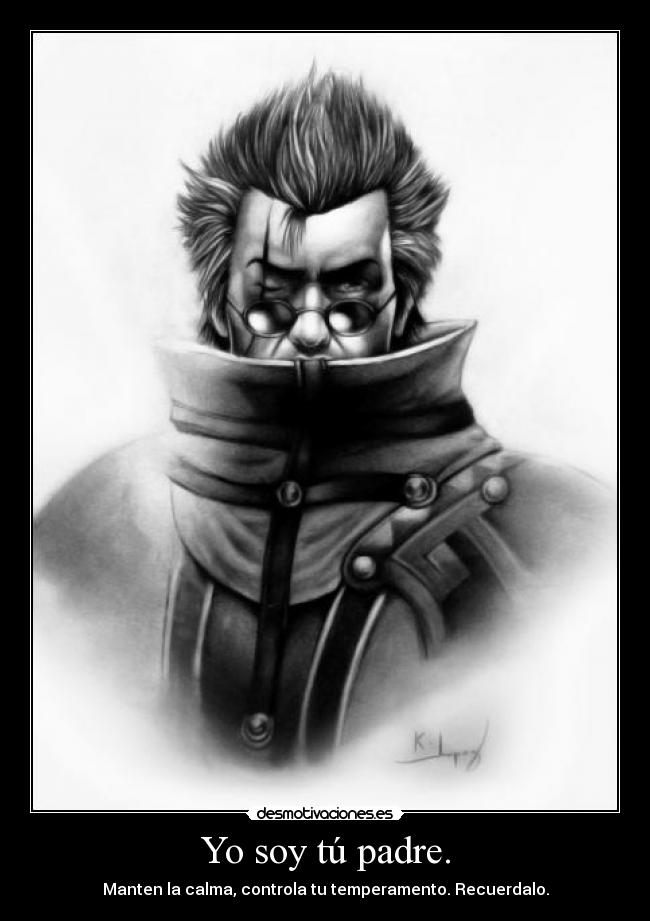 carteles padre auron ffx alejandro nacio con mando nintendo bajo sobaco desmotivaciones