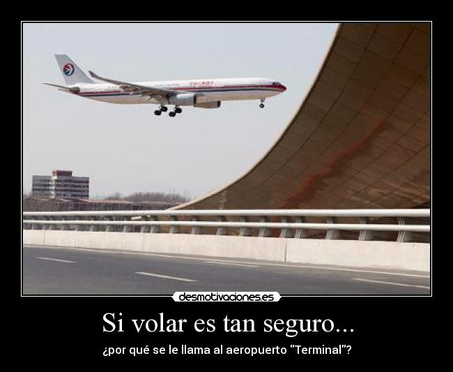 Si volar es tan seguro... -
