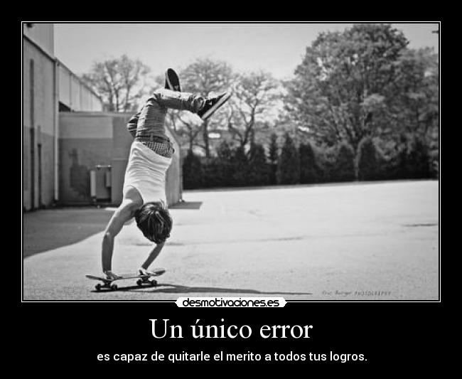 Un único error -
