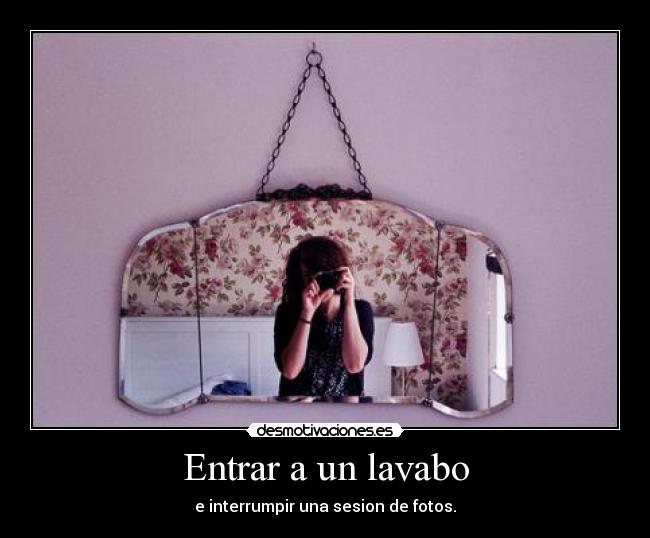 Entrar a un lavabo -