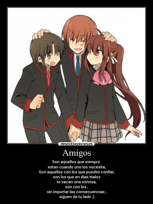 carteles amigos anime otakus desmotivaciones