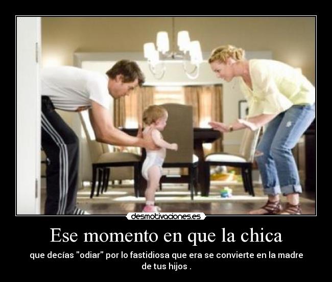 Ese momento en que la chica -