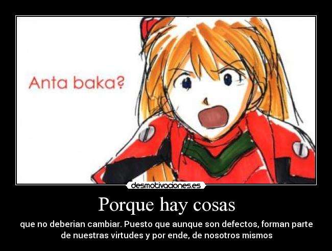 carteles eva anta baka evangelion defectos virtudes persona personas desmotivaciones