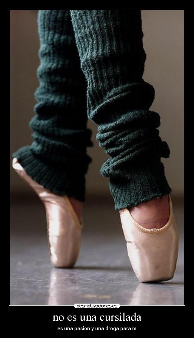 no es una cursilada - es una pasion y una droga para mi