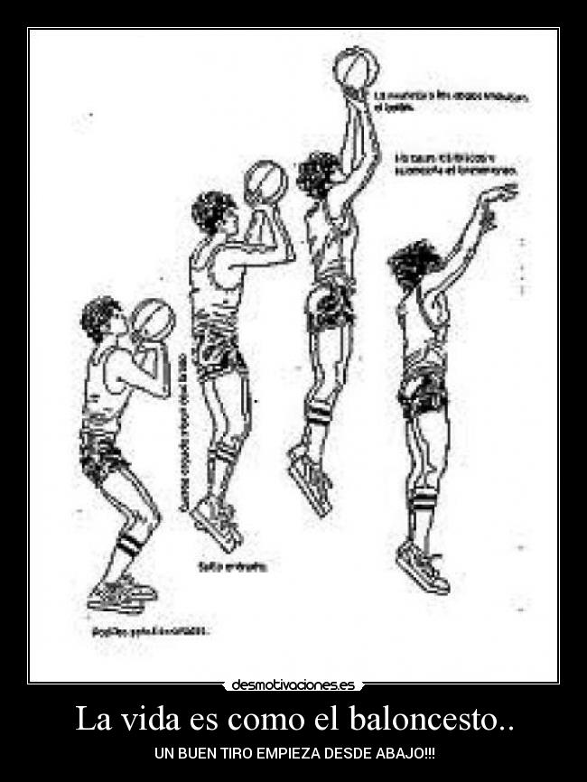 carteles vida baloncesto vida desmotivaciones