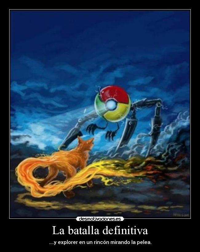 La batalla definitiva - ....y explorer en un rincón mirando la pelea.