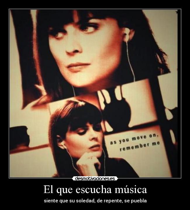 El que escucha música -