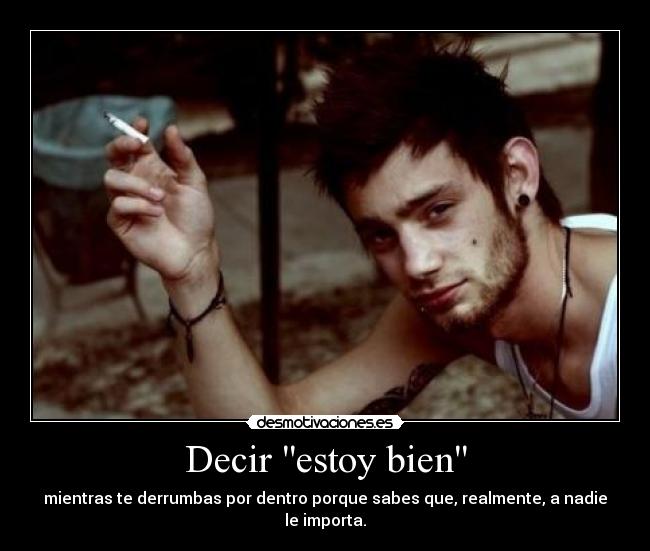 Decir estoy bien -