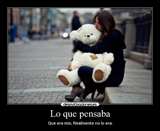 Lo que pensaba -