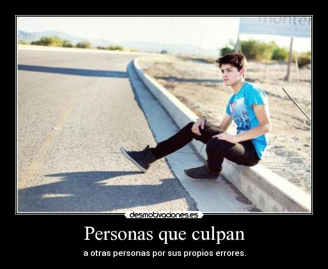 Personas que culpan -