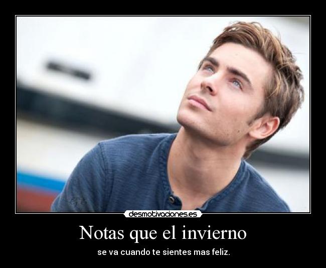 Notas que el invierno -